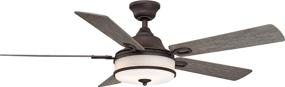 img 1 attached to 🌀 Fanimation Stafford 52-Inch Indoor Ceiling Fan with Bowl Light Kit and Remote - Matte Greige