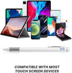 img 1 attached to ✍️ White Stylus Pen for Acer Chromebook Spin 11 Touchscreen, Rsepvwy Active Stylus Digital Pen with 1.5mm Ultra Fine Tip, Stylist Pencil for Acer Chromebook Spin 11 Touchscreen Pen