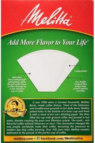 img 1 attached to Melitta White No. 4 Cone Coffee Filters - 100 Count