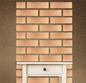 img 2 attached to Faux Brick Wall Stencil Template, 15 x 10 inch (L) - Perfect Painting Stencils for Brick Wall Imitation