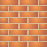 faux brick wall stencil template, 15 x 10 inch (l) - perfect painting stencils for brick wall imitation logo