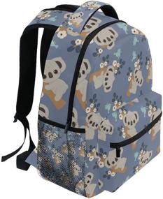 img 3 attached to 🦖 Dinosaur Print School Backpack: Vibrant & Colorful Bookbag for Kids