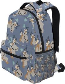 img 2 attached to 🦖 Dinosaur Print School Backpack: Vibrant & Colorful Bookbag for Kids