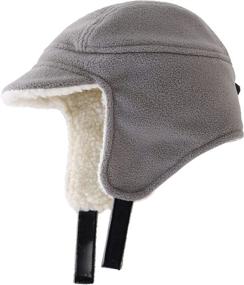 img 2 attached to 🧢 Stay Warm with Connectyle Toddler Winter Fleece Earflap Boys' Accessories: Hats & Caps