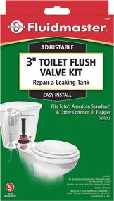 img 1 attached to 🚽 Black Fluidmaster 540AKRP5 3-Inch Complete Toilet Flush Valve Repair Kit with Adjustable Features