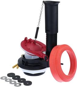 img 3 attached to 🚽 Black Fluidmaster 540AKRP5 3-Inch Complete Toilet Flush Valve Repair Kit with Adjustable Features