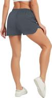 🩳 stelle women's 3"/4"/7" running shorts with pockets - quick-dry athletic gym shorts logo