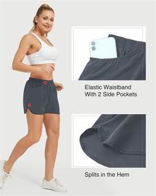 img 2 attached to 🩳 Stelle Women's 3"/4"/7" Running Shorts with Pockets - Quick-Dry Athletic Gym Shorts