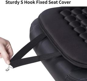 img 1 attached to 🚗 Premium Auto Seat Cover: Breathable Protector with Massage Magnet Bubble Cushion - Ideal for Cars, Trucks, SUVs, Vans - Airbag Compatible (Black 1Pc)