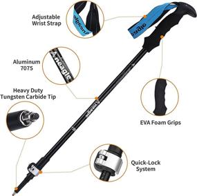 img 3 attached to Aneagle Kids Trekking Poles Lightweight