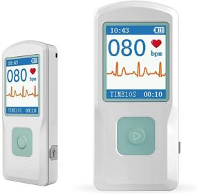 img 4 attached to 📱 Facelake FL10: Advanced Portable ECG/EKG Monitor with Bluetooth for iOS and Android - Stay Connected to Your Heart Health