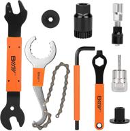 🚲 acetop bike tool kit with bicycle crank removal tool, 3 in 1 bike cassette removal tool, bottom bracket remover, rotor lockring removal tool, and bike pedal wrench - efficient repair tool for cyclists logo