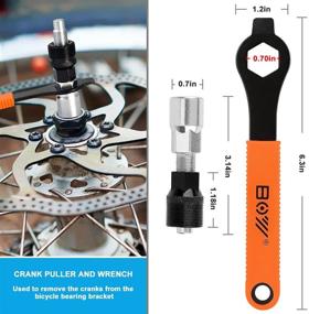 img 1 attached to 🚲 ACETOP Bike Tool Kit with Bicycle Crank Removal Tool, 3 in 1 Bike Cassette Removal Tool, Bottom Bracket Remover, Rotor Lockring Removal Tool, and Bike Pedal Wrench - Efficient Repair Tool for Cyclists