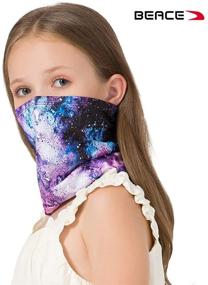 img 1 attached to BEACE Gaiter Bandanas Headband Dust Protection Boys' Accessories and Cold Weather