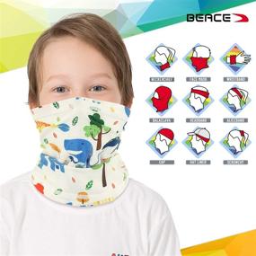 img 2 attached to BEACE Gaiter Bandanas Headband Dust Protection Boys' Accessories and Cold Weather