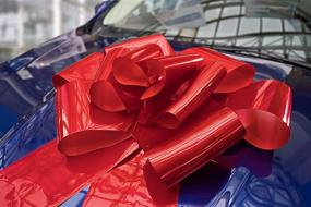 img 4 attached to Large 23-Inch Giant Red Car Bow with Magnet and Suction Cup - Surprise Decoration Wrap for Weddings, Birthdays, Graduations, and Sweet 16 Celebrations