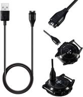 ⚡ fitturn usb charger cable for garmin vivoactive 3, forerunner 745, 45s, swim 2 - 3.3ft replacement charger adapter cord for garmin vivoactive 3, forerunner 745 smart watch logo