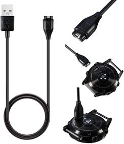 img 4 attached to ⚡ FitTurn USB Charger Cable for Garmin vivoactive 3, Forerunner 745, 45S, Swim 2 - 3.3ft Replacement Charger Adapter Cord for Garmin vivoactive 3, Forerunner 745 Smart Watch