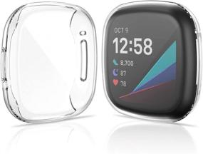 img 2 attached to NANW 4-пакет пленки-защиты экрана для Fitbit Sense / Versa 3