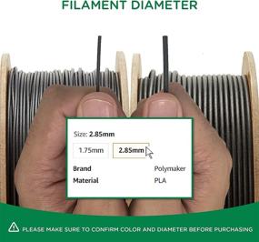 img 1 attached to 🌱 PolyTerra Bioplastic Filament: Additive Manufacturing Supplies by Polymaker for 3D Printing