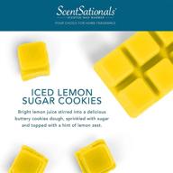 🍋 scentsationals scented wax fragrance melts - iced lemon sugar cookies - wax cubes pack: refresh your space with these aromatic electric wickless candle bars - 2.5 oz (4-pack) логотип