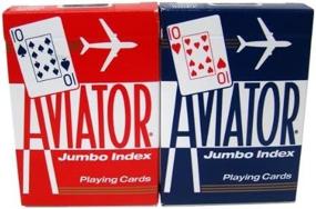 img 4 attached to Decks Aviator Cards Red Blue