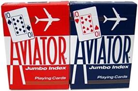 img 3 attached to Decks Aviator Cards Red Blue
