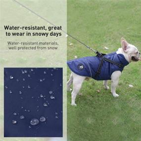img 1 attached to Dog Jacket Harness Water Resistant Reflective