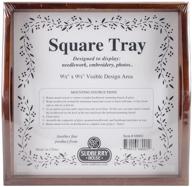 🏠 sudberry house 68001 small square tray, 10 x 10, mahogany: durable and stylish organizer for your home décor needs logo