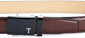 img 1 attached to Tonywell Leather Ratchet Automatic Buckle Men's Accessories