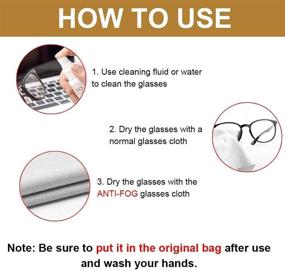 img 2 attached to 🌫️ Long-Lasting Anti-Fog Wipes: Clean & Defog Glasses, Camera Lens, Screens - Reusable Microfiber Cloth