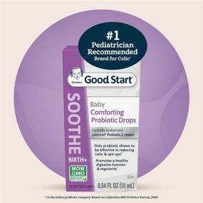 img 2 attached to 👶 Gerber Soothe Baby Probiotic Drops for Newborns, Infants & Toddlers, Promoting Digestive Health, Relieving Colic, Spit-Up, 0.34 Fl Oz - #1 Pediatrician Recommended