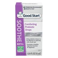 👶 gerber soothe baby probiotic drops for newborns, infants & toddlers, promoting digestive health, relieving colic, spit-up, 0.34 fl oz - #1 pediatrician recommended logo