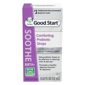 img 4 attached to 👶 Gerber Soothe Baby Probiotic Drops for Newborns, Infants & Toddlers, Promoting Digestive Health, Relieving Colic, Spit-Up, 0.34 Fl Oz - #1 Pediatrician Recommended