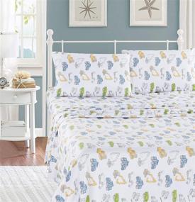 img 1 attached to 🛏️ AZORE LINEN Kids Bed Sheet - Home Store for Kids