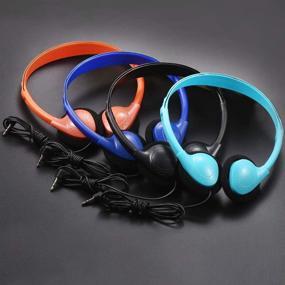 img 3 attached to Get a Colorful Bulk Pack of 12 Kids Headphones for Students, Teens, and Adults - Perfect for School and Gifts!