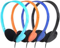 get a colorful bulk pack of 12 kids headphones for students, teens, and adults - perfect for school and gifts! logo