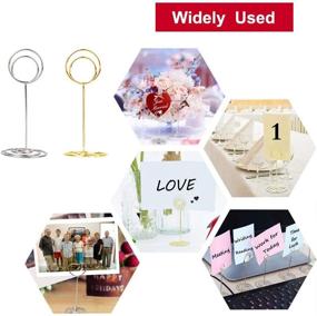 img 2 attached to 🎉 Radezon 20 Pack Table Number Holders Place Card Holder Photo Picture Holder for Wedding and Birthday Party - Enhanced SEO