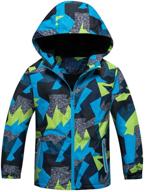 waterproof star flower jacket for boys - essential outwear in boys' clothing logo