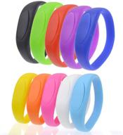 🤓 10 pack usb flash drive bracelet - 32gb bulk thumb drives, kepmen silicon memory stick wristband zip drive, stylish & colorful jump drive pendrive - perfect festival gift logo