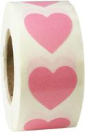 💖 500 adhesive pink heart stickers valentine's day crafting scrapbooking, 0.75 inch: stick with love this valentine's! logo