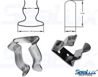 sealux stainless steel boat hook spring clamp holder bracket clip: durable and easy-to-use accessory for secure boat hook storage логотип