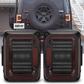 img 4 attached to 🚘 Улучшенная видимость: задние фонари с дымчатыми линзами LED для Jeep Wrangler JK JKU 2007-2017 - Пара, одобренная DOT