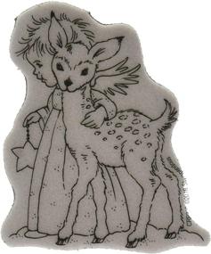 img 2 attached to Stampendous Cling Stamp Cherub Deer