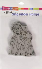 img 3 attached to Stampendous Cling Stamp Cherub Deer