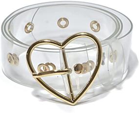 img 4 attached to 👗 Style Up with this Fashionable Transparent Clear Waist Belt for Women and Girls - Perfect for Jeans, Shorts, and Pants!