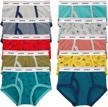 carters 10 pack cotton briefs yellow boys' clothing ~ underwear logo