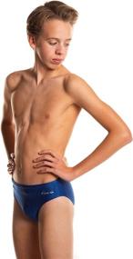 img 3 attached to 🩲 Boys Brief Swim Briefs - Flow Accelerate - Sizes 21 to 32 - Black, Navy, and Blue