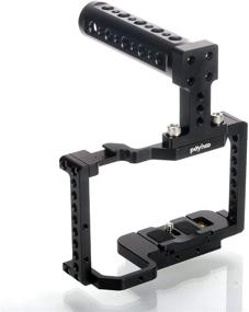 img 4 attached to 📷 Poyinco Camera Cage for Sony A6500 and A6400 Camera Stabilizer with Top Handle and Quick Release Plate - Improved SEO