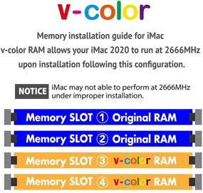 img 2 attached to 🖥️ Набор оперативной памяти v-Color DDR4 2666МГц объемом 16 ГБ (2x8 ГБ) для ноутбука/ноутбука, iMac 2020 и 2019 с дисплеем Retina 5K, модуль памяти SO-DIMM Ram Upgrade CL19 1.2V (TN48G26S819K-VC)